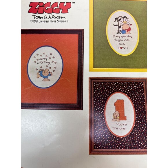 Ziggy Designs In Counted Cross Stitch Pattern Book - Picture 2 of 5